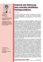 Anspruch und Zielsetzung eines zentralen schriftlichen Prüfungsverfahrens