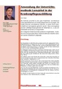 Anwendung der Unterrichtsmethode Lernzirkel in der Krankenpflegeausbildung