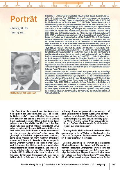 Porträt Georg Stutz * 1897 – † 1961