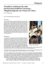 Produktive Irritationen für mehr berufswissenschaftliche Forschung – Pflegeberufegesetz und Fridays for Future.