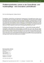 Problemorientiertes Lernen in der Gesundheitsund Krankenpflege - eine innovative Lernmethode?