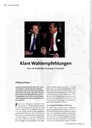 Klare Wahlempfehlungen