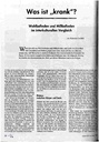 Was ist krank? Wohlbefinden und Mißbefinden im interkulturellen Vergleich