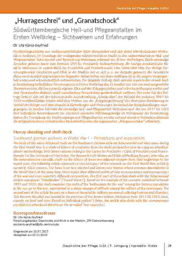 Psychiatriegeschichte